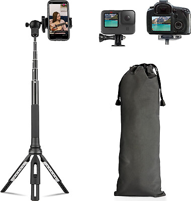 #ad Portable 55quot; Selfie Stick Tripod Monopod For GoPro Camera DSLR Camera amp; Phones $21.99