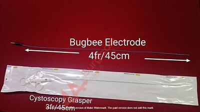 #ad 4A CYSTOSCOPY FLEXIBLE GRASPER UROLOGY 3Fr 45cmBugee Electrode 4fr 45cm $82.75