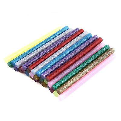 #ad 30pcs set Melt Glue Mixed color Safe Colored Hot Melt Glue Sticks Colorful $10.76