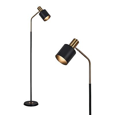 #ad Modern Industrial Floor Lamp 65quot; Black Standing Lamp Black Floor Lamp with 3... $117.13