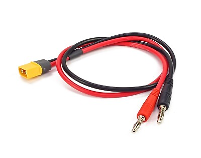 #ad 1 XT60 Male Battery Charging Lead to 4mm Bullet connector 14 AWG Wire Amass $7.45