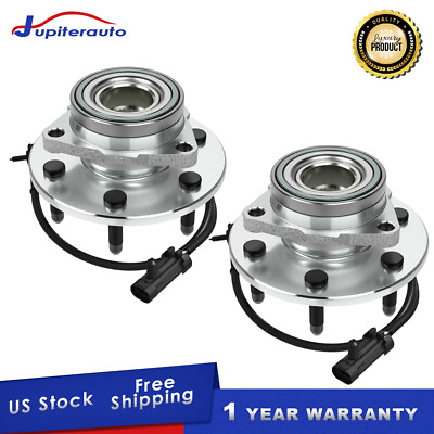 #ad Set 2 Front Wheel Hub Bearing Assembly w ABS For Chevy GMC Truck 4WD AWD $71.95