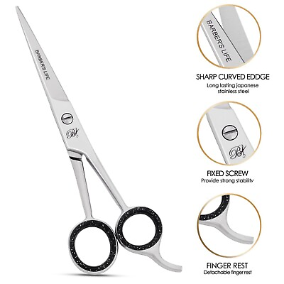 #ad Professional Barber Scissors GERMAN 6” Hair Cutting Scissors Salon Hair Shears $8.99