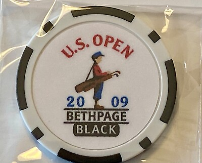 #ad U.S. OPEN 2009 Bethpage Black Clay Poker Chip Golf Ball Marker $10.95