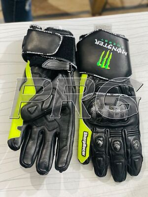 #ad Monster Energy Motorcycle Gloves Monster Motorbike Racing Leather Gloves Gants $89.00