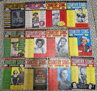 #ad *MASSIVE* LOT OF VINTAGE COUNTRY MUSIC ROUND UP MAGS 1949 1965 $91.99