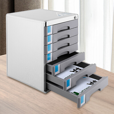 #ad Grey Filing Cabinet 5 7 Drawer Alloy File Cabinet with Lock Grey Rectangular $64.99