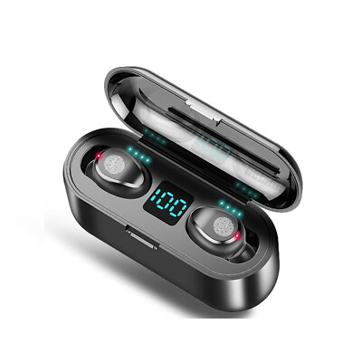 #ad Wireless Earphones Bluetooth Headset 5.0 TWS Earbuds Headphones Stereo Ear Touch $8.99