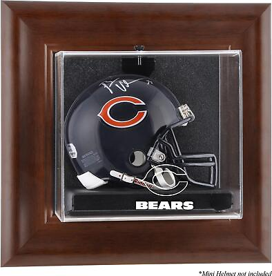 #ad Chicago Bears Mini Helmet Display Case Brown Fanatics $79.99