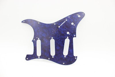 #ad Mighty Mite Blue Pearloid Pearl Strat Style Pickguard 11 Hole 3 Ply SSS $13.99