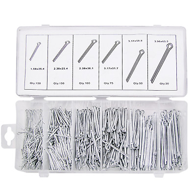 #ad HFS R 555 Piece Cotter Pin Assortment Kit $12.50
