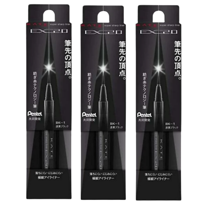 #ad Eyeliner KANEBO KATE Black BK 1 Super Sharp Liquid Long Lasting Waterproof 6mlx3 $72.99