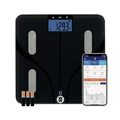 #ad by Conair Bluetooth Body Analysis Bathroom Scale Measures Body Fat Body Water $37.98