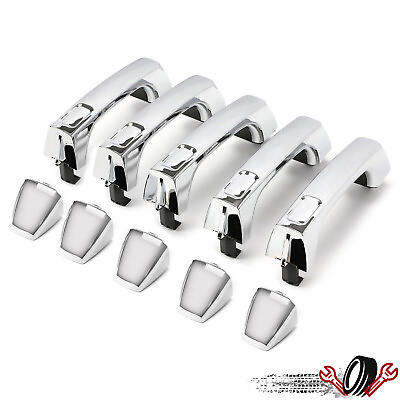 #ad Exterior Outside Door Handle Assembly Chrome SET of 5 for Hummer H3 H3T 06 10 $46.00