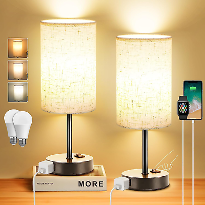 #ad Table Lamp Bedside Lamps for Bedroom Table Lamps Set of 2 Lamp $26.99