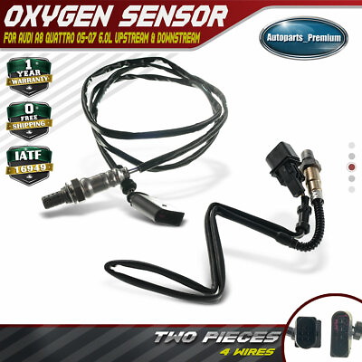#ad 2x Oxygen Sensors for Audi A8 Quattro 05 2007 Upstream and Downstream 250 25007 $62.39