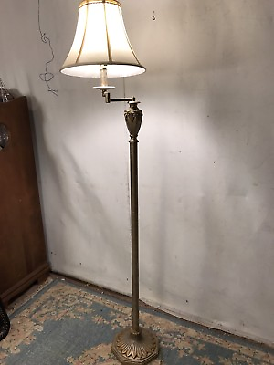 #ad Brass Style Lamp Not Antique60quot;H9quot;W.See 7pictures 4Closeupsamp;details.MAKE OFFER $52.00