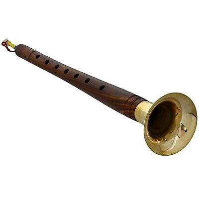 #ad Musicals Indian Classical Wind Musical Instrument Shehnai for Weddings Brown $22.99