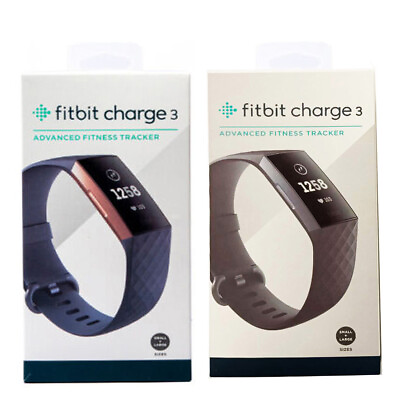 #ad NEW Fitbit Charge 3 Fitness Activity Tracker Heart Rate Monitor Smartwatch FB409 $66.88
