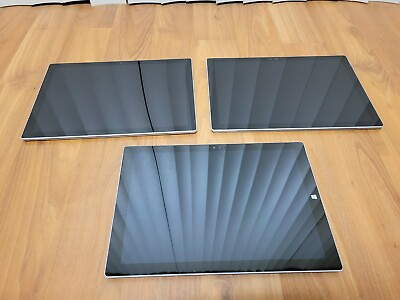 #ad Lot of 3 Microsoft Surface Pro Tablet Lot READ DESCRIPTION $125.00