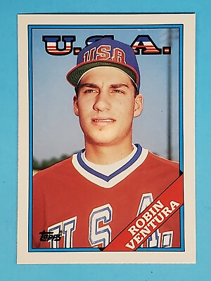 #ad 1988 Topps Traded RC Robin Ventura White Sox Team USA #124T ⚾ $1.00