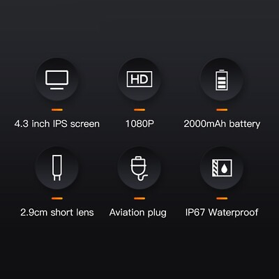 #ad Handheld Industrial Videoscope 4 3 IPS Display Waterproof High Resolution $66.67