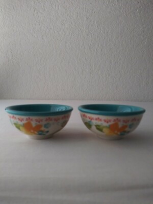 #ad THE PIONEER WOMAN SET OF 2 WILDFLOWER WHIMSY Dip Condiment Bowls 3 in × 1 3 4 in $8.00