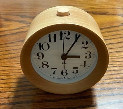 #ad Lemnos RIKI ALARM CLOCK Alarm Clock Natural WR09 15NT Table Clock Japan F S NEW $98.00