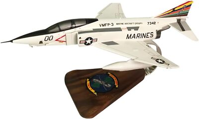 #ad USMC McDonnell Douglas RF 4B Phantom VMFP 3 Desk Display 1 48 Model SC Airplane $363.60