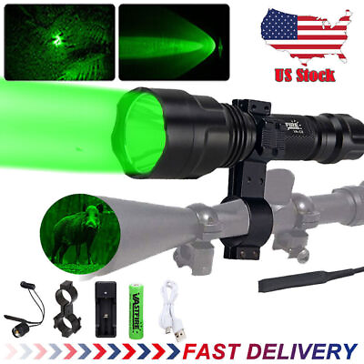 #ad Red Green White Light Flashlight Picatinny Rail Mount Switch Hunting Shooting US $19.99