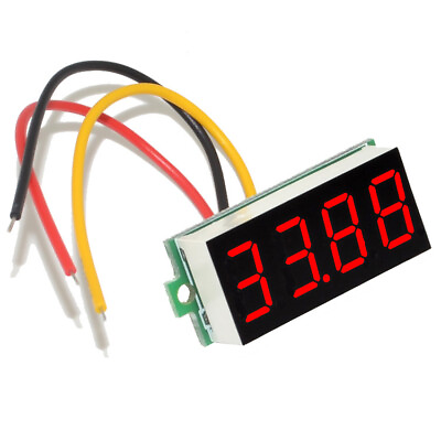 #ad 10pcs Red DC 0 33V 4 Digit 0.36quot; Digital Voltmeter 3 Wires Voltage Tester Meter $34.35