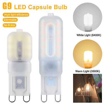 #ad 5 10PCS LED G9 3W 5W Dimmable Capsule Bulb Replacement Halogen Light Bulb Lamp $16.09