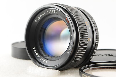 #ad Near MINT Contax Carl Zeiss T* Planar 50mm F 1.4 AEJ MF Lens from Japan #A078 $229.99