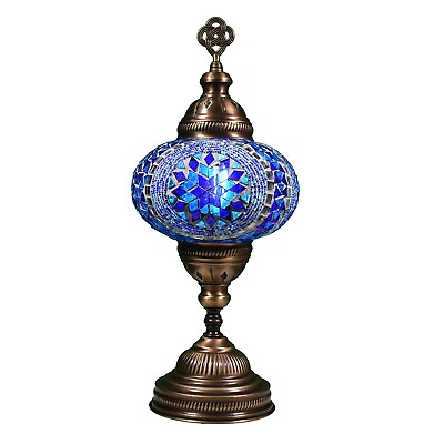 #ad KusKuus Handmade Table Lamp 14quot; Turkish Moroccan Mosaic Lamp BSC6 FREE SHIPPING $53.99