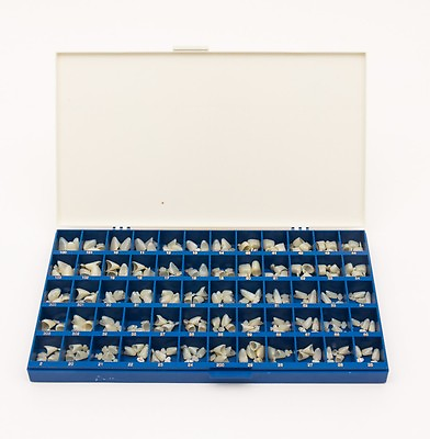 #ad NEW POLYCARBONATE TEMPORARY DENTAL CROWNS BOX KIT 180 PCS WITH PAPER GUIDE CHART $53.99