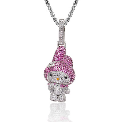 #ad Fashion Rhinestone Cartoon Necklace Pendant High Quality Jewelry Wholesale Gift $30.00