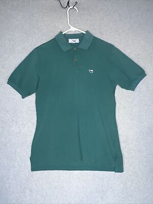 #ad RARE THE WHALER BERMUDA S S POLO SHIRT WOMEN LARGE PIQUE PREPPY FIRST WHALE $26.99