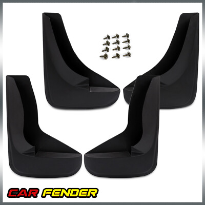 #ad Fit For Universal Mud Flaps Splash Guards With Hardware Front Rear Combo Set $16.87