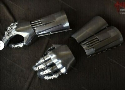 #ad 18 Ga Steel Metal Arm Gauntlet Detonator Mandalorian Larp Costume For Halloween $247.50