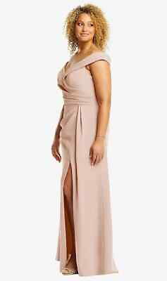 #ad Dessy Size 20 Formal Long Dress Cameo Beige Mother of Bride Wedding 4540 NWT $85.00