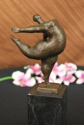 #ad COLLECTIBLE BRONZE SCULPTURE STATUE Abstract Signed Milo Abstact Woman Decorativ $99.50