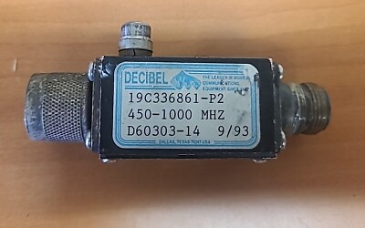 #ad Decibel Unidirectional RF Power Sensor 19C336861 P2 D60303 14 $49.99