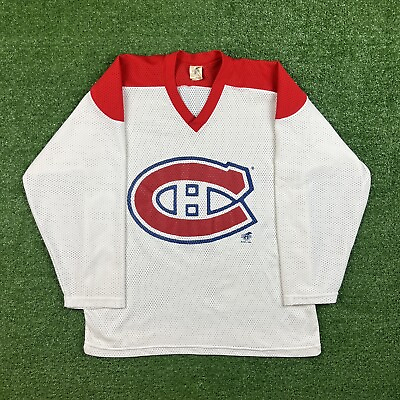 #ad Montreal Canadiens Vintage Ravens Athletics NHL Hockey Jersey Size Large C $60.00