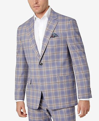 #ad Sean John Men#x27;s Classic Fit Purple Suit Jacket 36R $23.11