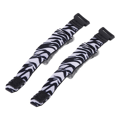 #ad Guitar Mute Wrap Band 7.1x0.9 Inch Noise Reducer Black White Stripes Pack of 2 $10.98