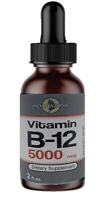 #ad Vitamin B12 Sublingual Liquid Drops 5000mcg Natural Energy Booster 2 oz $13.99
