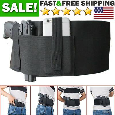 #ad Tactical Belly Band Holster Concealed Hidden Carry Pistol Hand Gun Waist Belt US $12.49