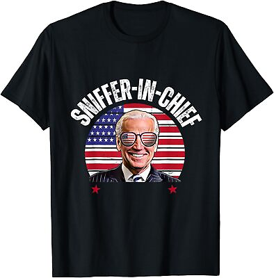 #ad Sniffer in Chief Anti Sniff Smell Funny Joe Biden T Shirt $18.98