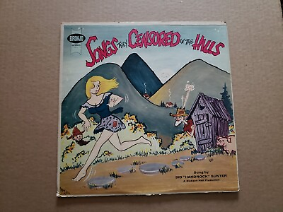 #ad Sid Hardrock Gunter Songs They Censored In The Hills LP Bronjo BR104 1960 $49.99
