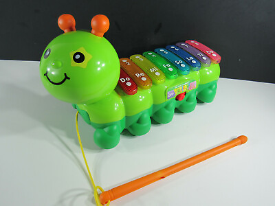 #ad Zoo Jamz Xylophone Caterpillar Musical Teaching Toy for Infants Light up bars. $12.21